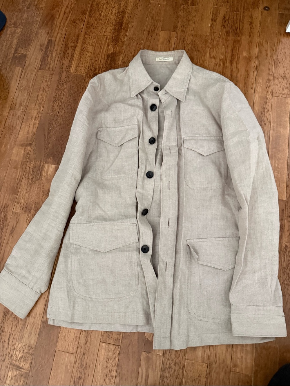 Suitsupply Light Gray Military Field Jacket
